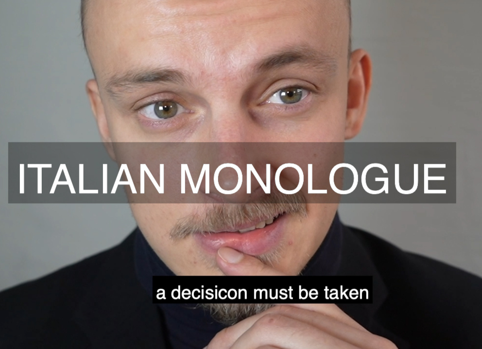 Juho Kuusamo acting in Italian